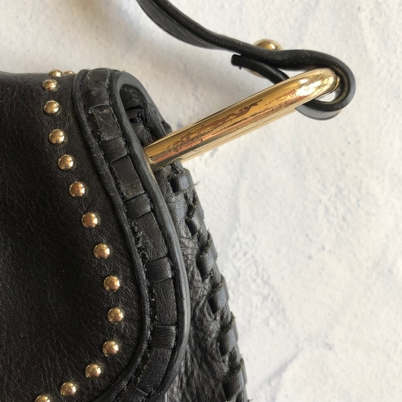Cynthia Rowley Black Leather Phoebe Crossbody Bag - Picture 8 of 8